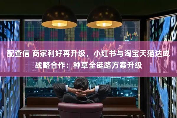 配查信 商家利好再升级，小红书与淘宝天猫达成战略合作：种草全链路方案升级