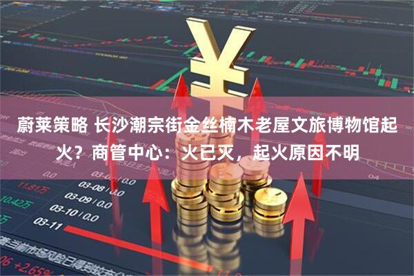 蔚莱策略 长沙潮宗街金丝楠木老屋文旅博物馆起火？商管中心：火已灭，起火原因不明