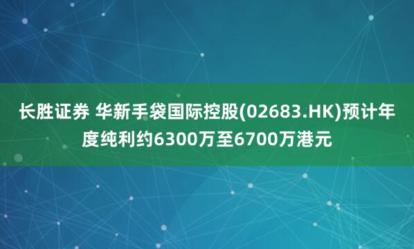 长胜证券 华新手袋国际控股(02683.HK)预计年度纯利约6300万至6700万港元