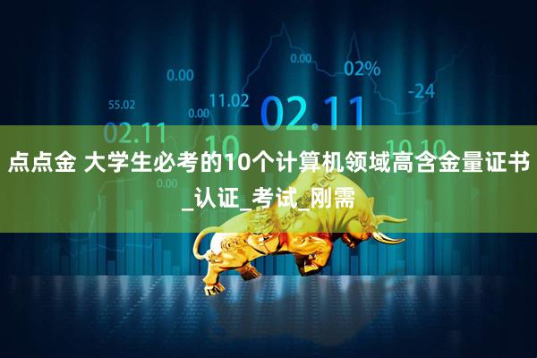 点点金 大学生必考的10个计算机领域高含金量证书_认证_考试_刚需