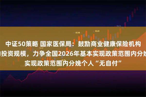 中证50策略 国家医保局：鼓励商业健康保险机构扩大对创新药的投资规模，力争全国2026年基本实现政策范围内分娩个人“无自付”